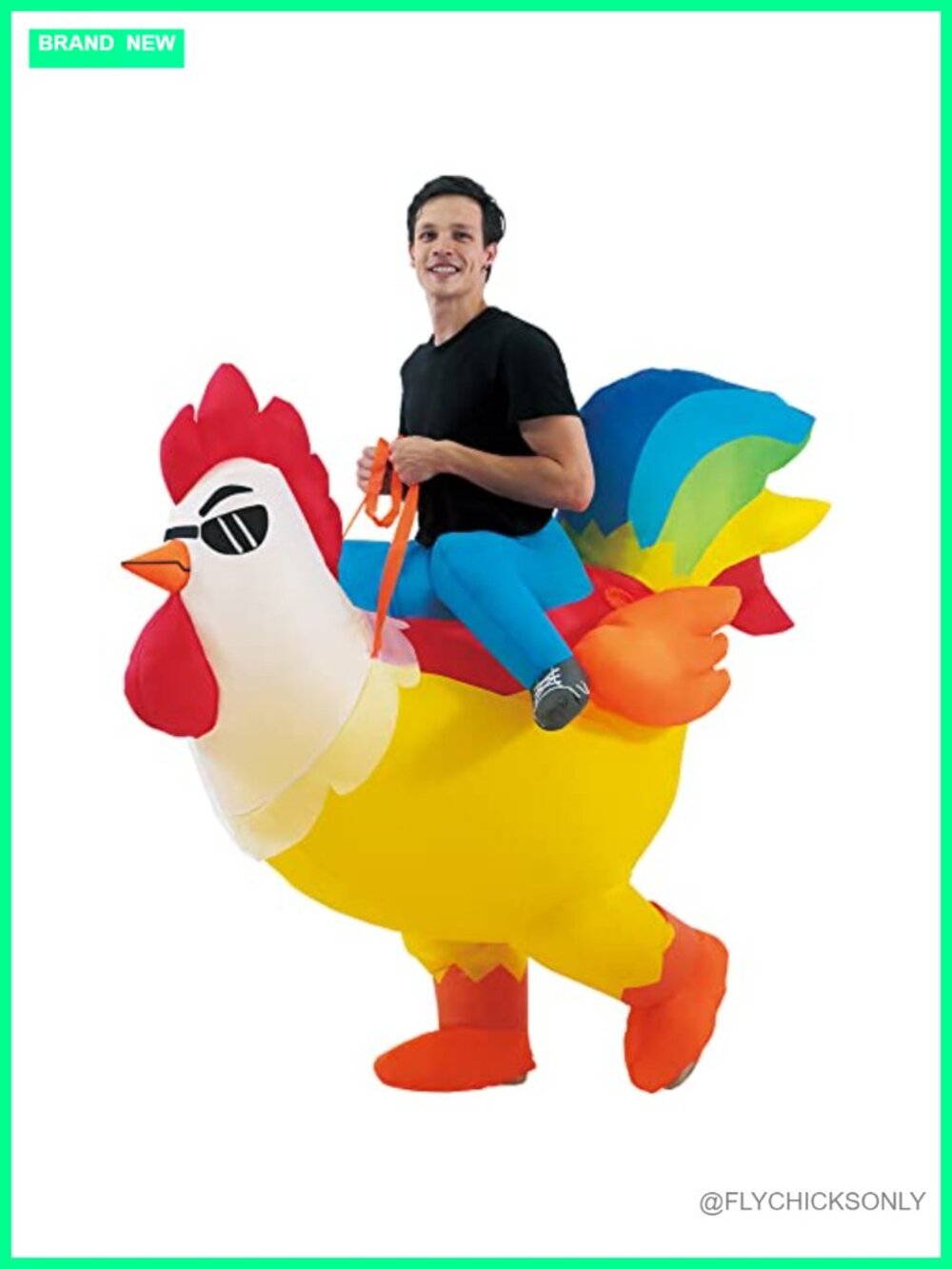 Inflatable Rooster Costume Blow Up Halloween Adult Men Women